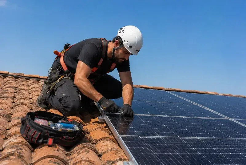 Maintenance et monitoring de panneaux solaires à Saint-Martin-d'Arrossa