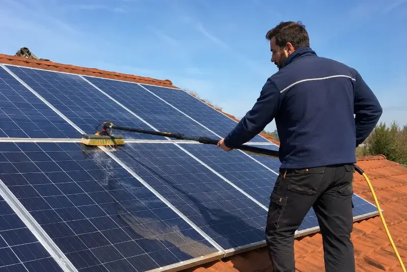 Nettoyage et entretien de panneaux solaires à Saint-Martin-d'Arrossa